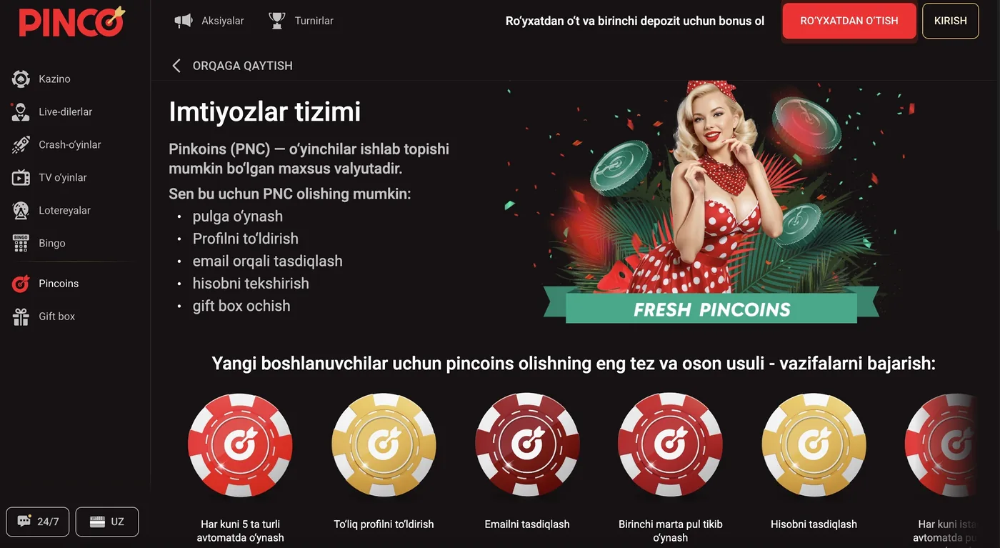 Pinco Pincoins dasturi