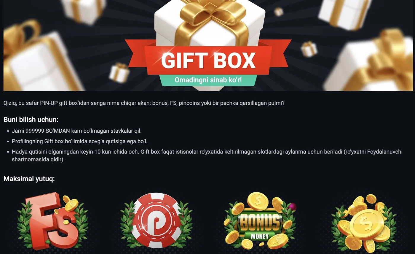 Pin-Up Gift Box