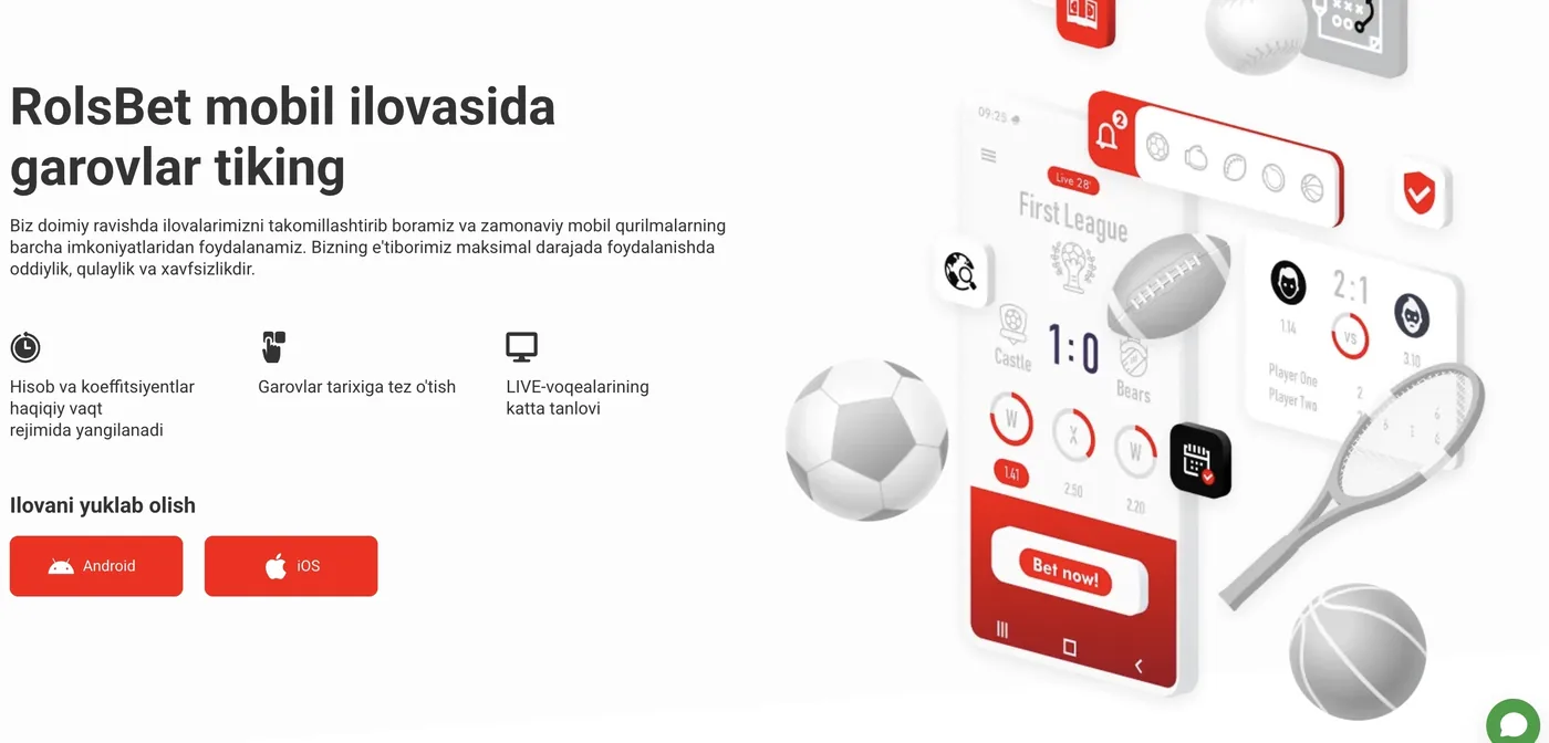 RolsBet mobil ilova